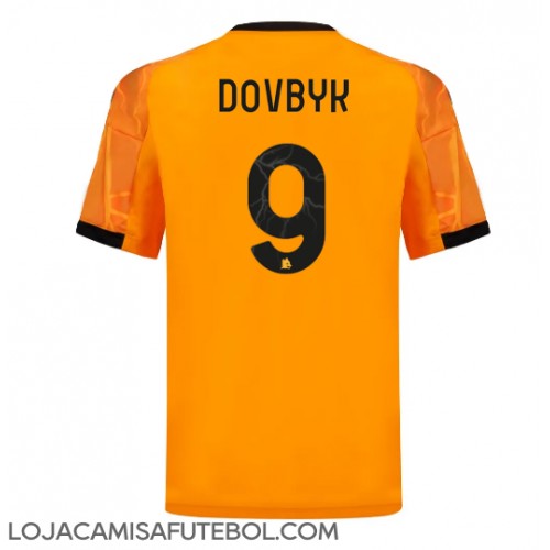 Camisa de Futebol AS Roma Artem Dovbyk #9 Equipamento Secundário 2025-26 Manga Curta